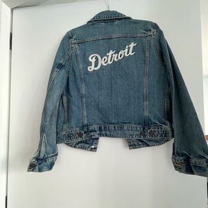 DETROIT embroidered Levi’s denim jacket